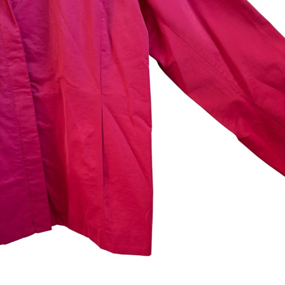 Eileen Fisher Pink Jacket Cotton Nylon Blend Italian Fabric Women's Size Med - Picture 4 of 12